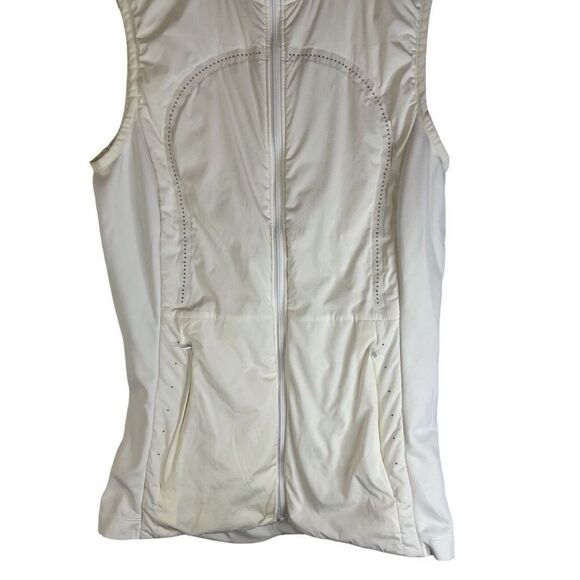 Lululemon Run for Cold Vest Womens White Water Repellent Active Size Small - Picture 9 of 14